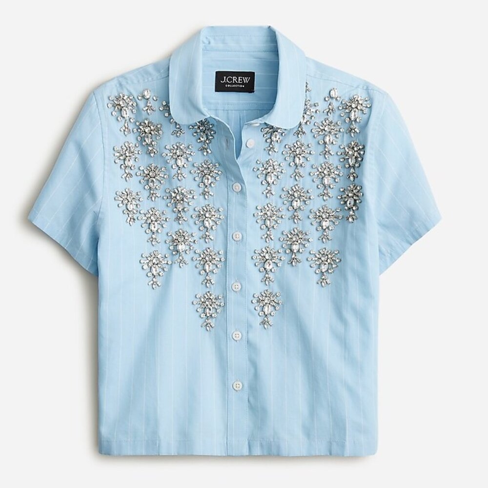 Jcrew collection embellished top